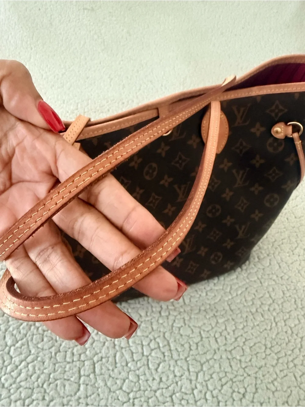Louis Vuitton Neverfull MM Monogram Pivoine Pink Tote